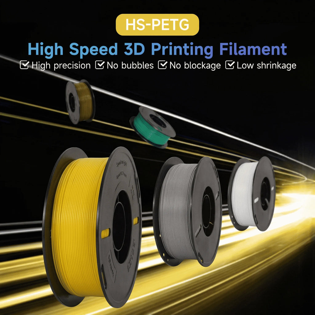 KINGROON 10KG Newest HS-PETG 3D Printer Filament 1.75mm High Speed Hyper PETG 10KG multi-color High Toughness Fast Shipping