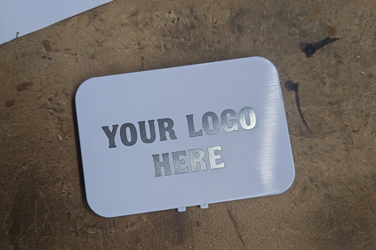 Your Logo Here Engraved Plate